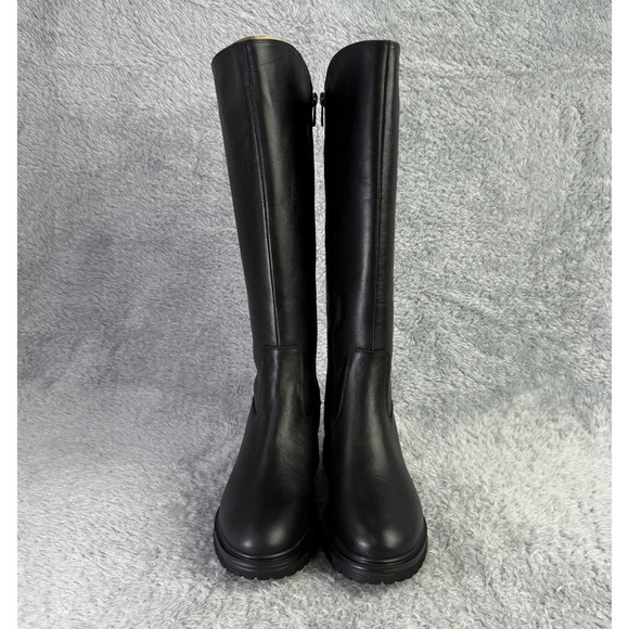 Rockport Ivette Knee-High Boots Black Zipper Women's 7.5 M Wide Calf Waterproof - Picture 4 of 11